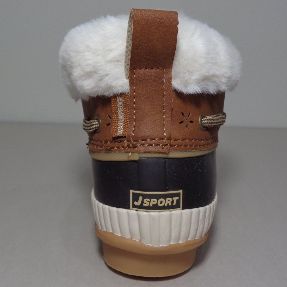 JSport by Jambu Size 6 M MARY Brown Duck Ankle Boots New Women's Shoes - Picture 12 of 16